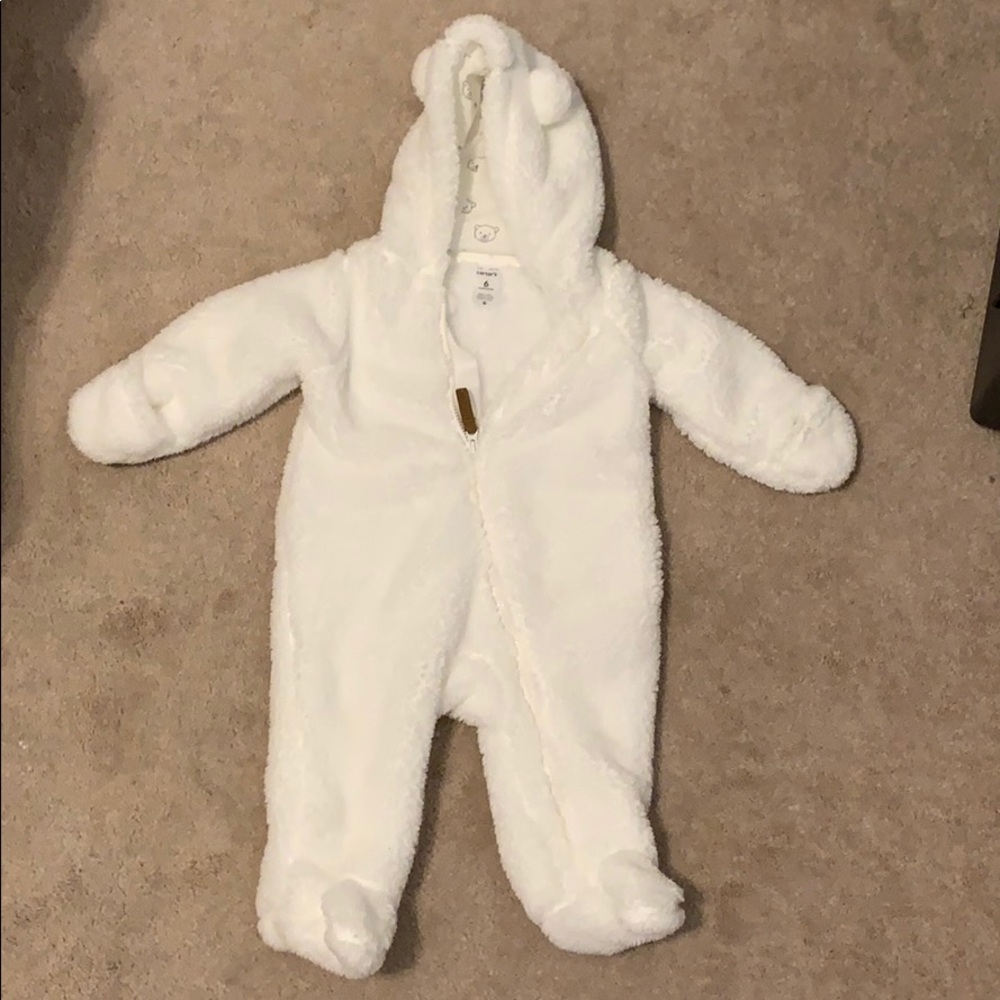 Baby zip up cold weather one piece